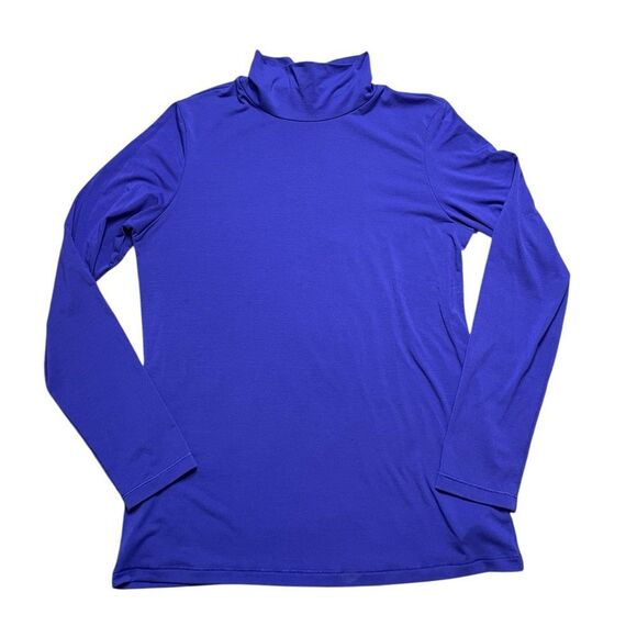 ATHLETA Essential Turtleneck Top Purple Size Medium - Picture 2 of 8